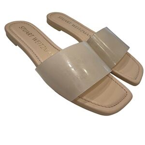 Stuart Weitzman 'Summer' Slide Sandal Rosewater Womens Size 7 NEW